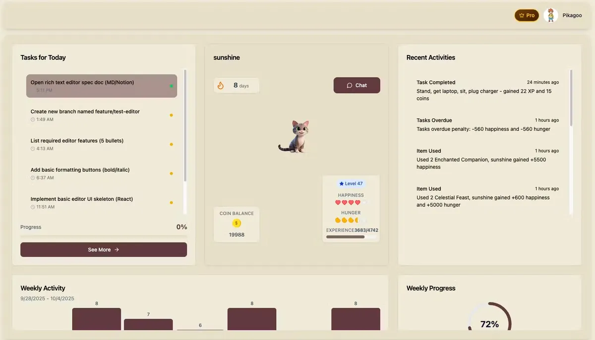 DoDoo - 让生产力变得有趣且社交化。 - 产品截图展示1