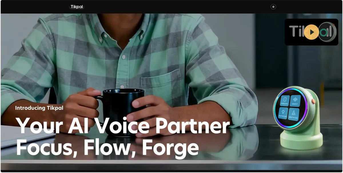Tikpal - 专为创作者设计的 AI 语音助手设备。 - 产品截图展示1