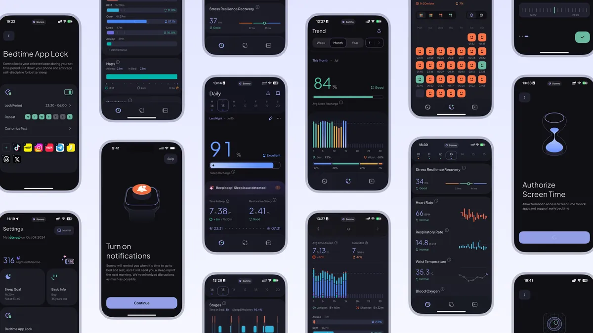 元气睡眠(Somno) - AI 帮你看懂睡眠数据。 - 产品截图展示1