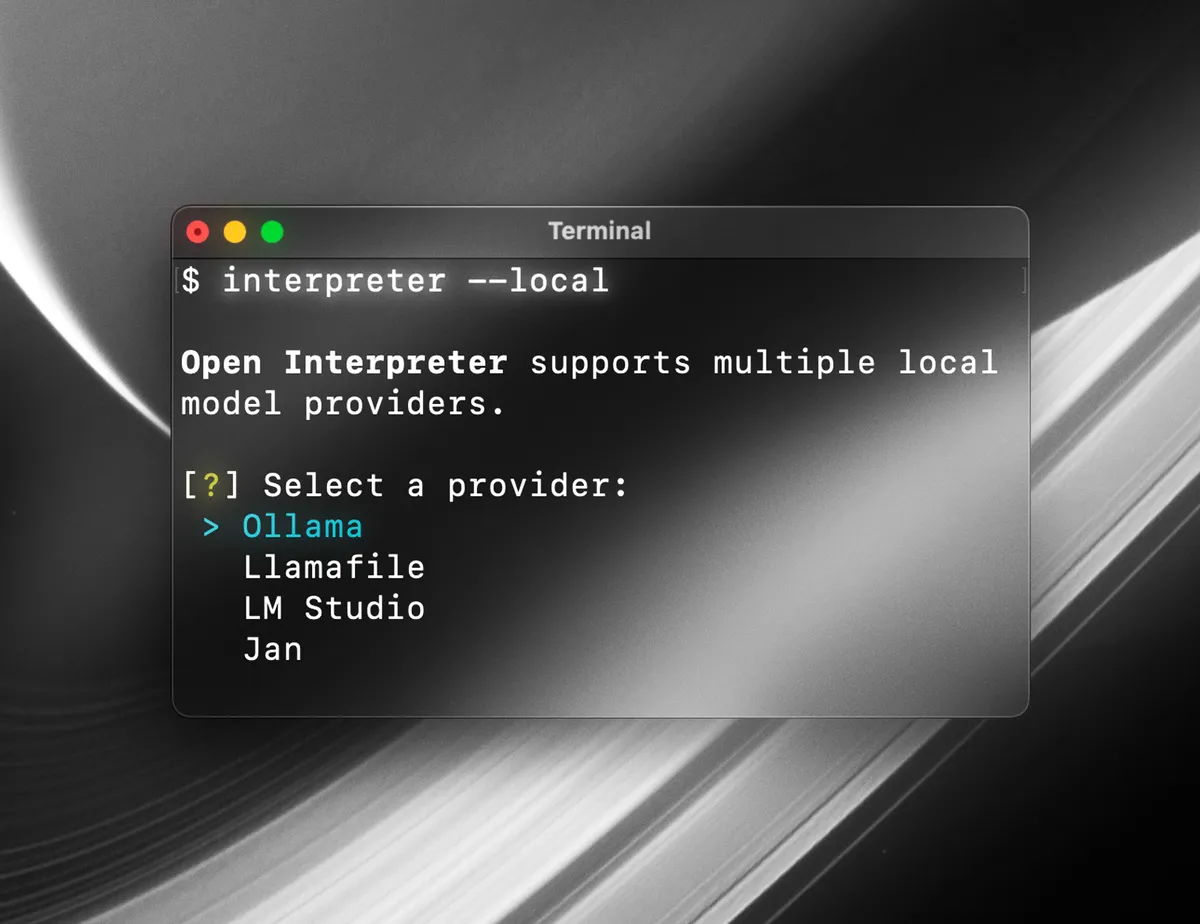 Open Interpreter - 开源的 LLM 本地代码执行工具。 - 产品截图展示1