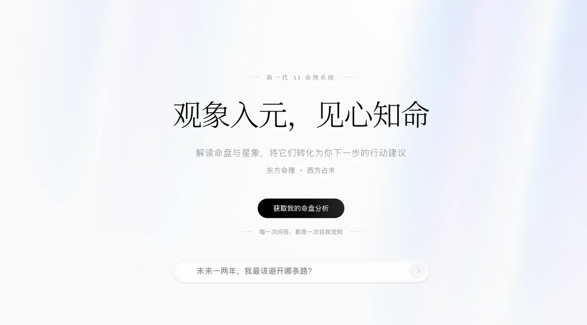 Metasight 元见 - 命运是一种投射,你的一切都取决于你的视角与行动。 - 产品截图展示1